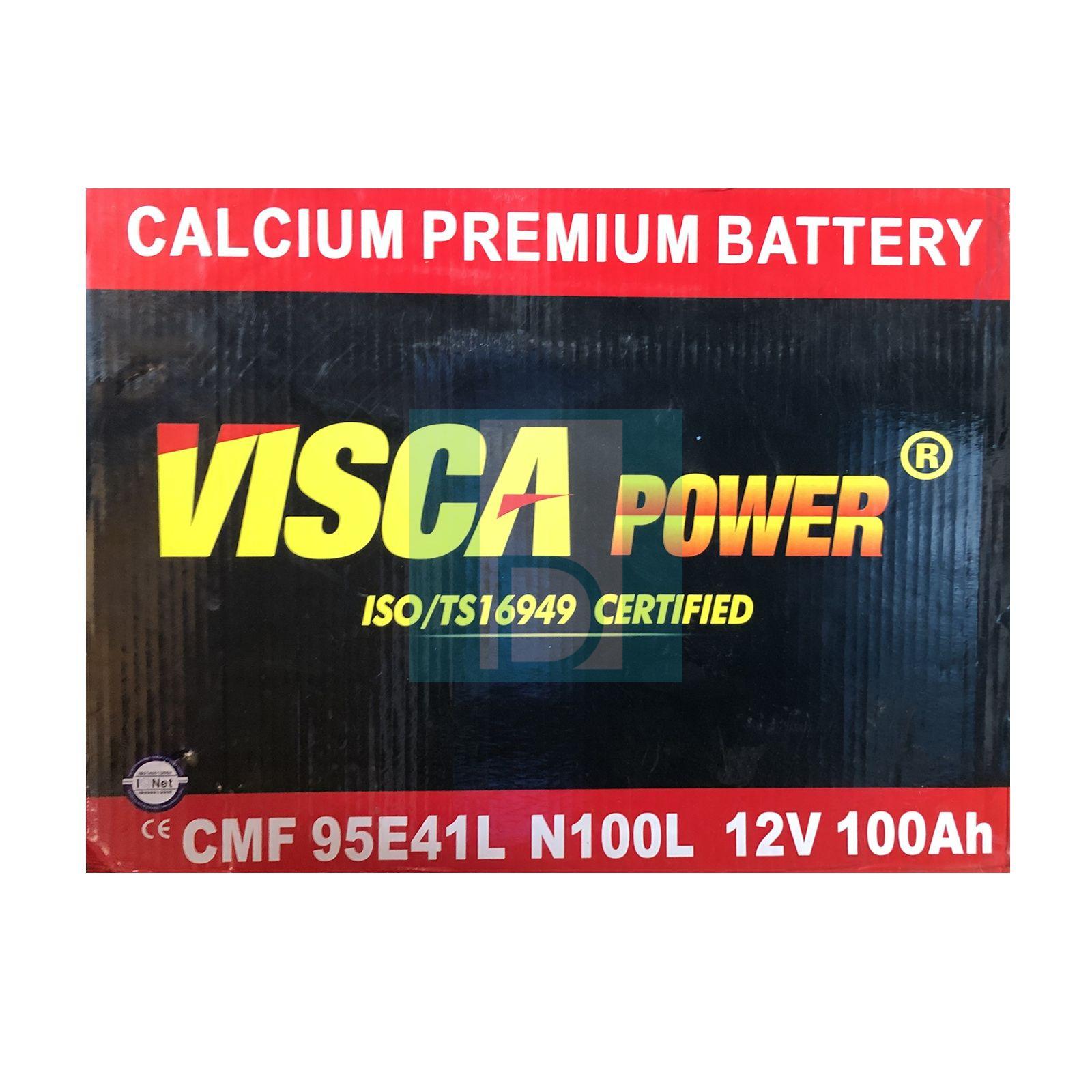 Batterie Visca POWER calcium 12V 100Ah Power Battery Double Borne  Automotive Quality