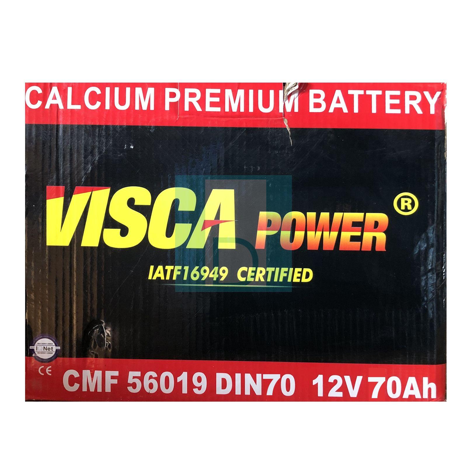 Batterie Visca power calcium 12V 70Ah Power Battery Double Borne  Automotive Quality