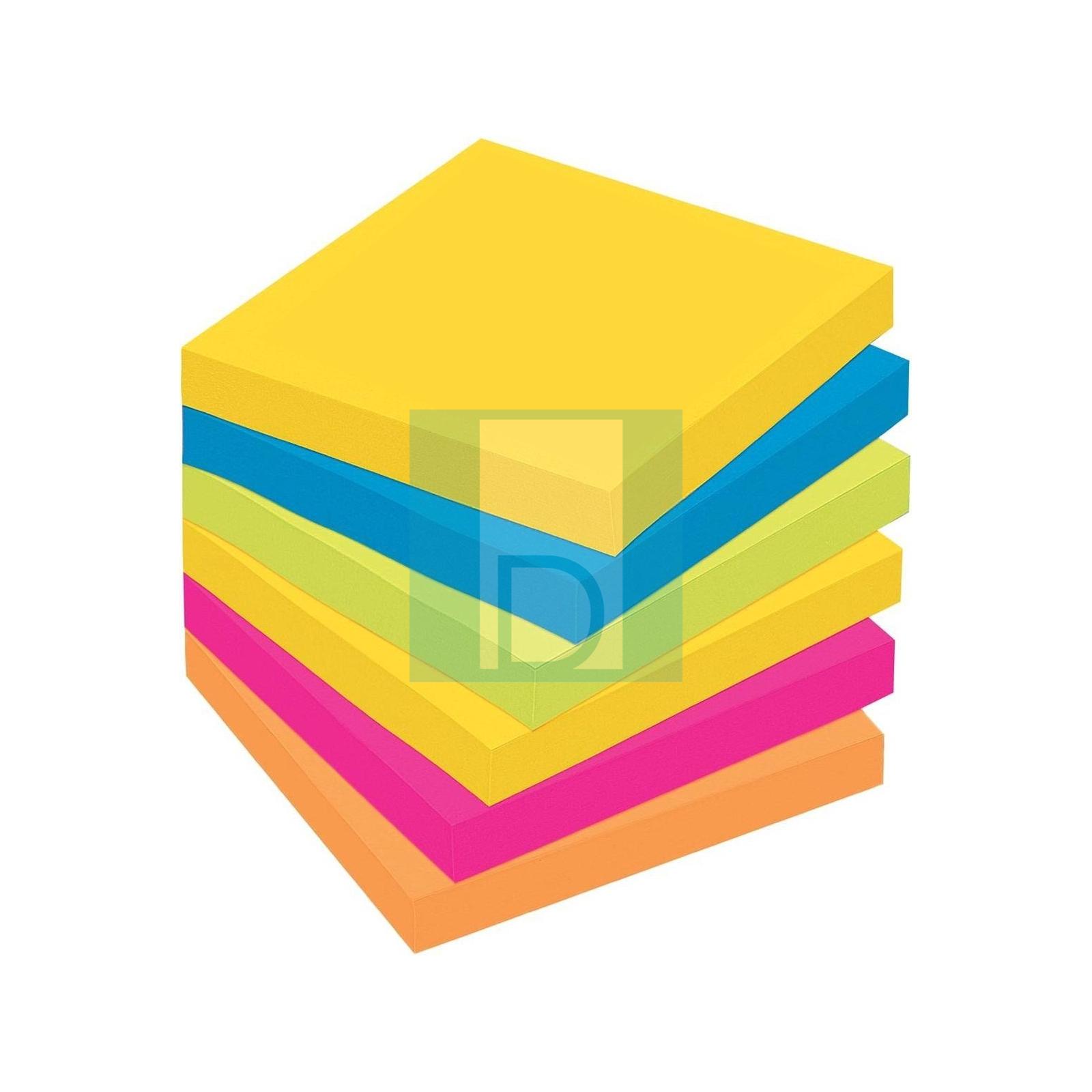 Bloc de note repositionnable 76X76MM 100 feuilles Paquet  image 5