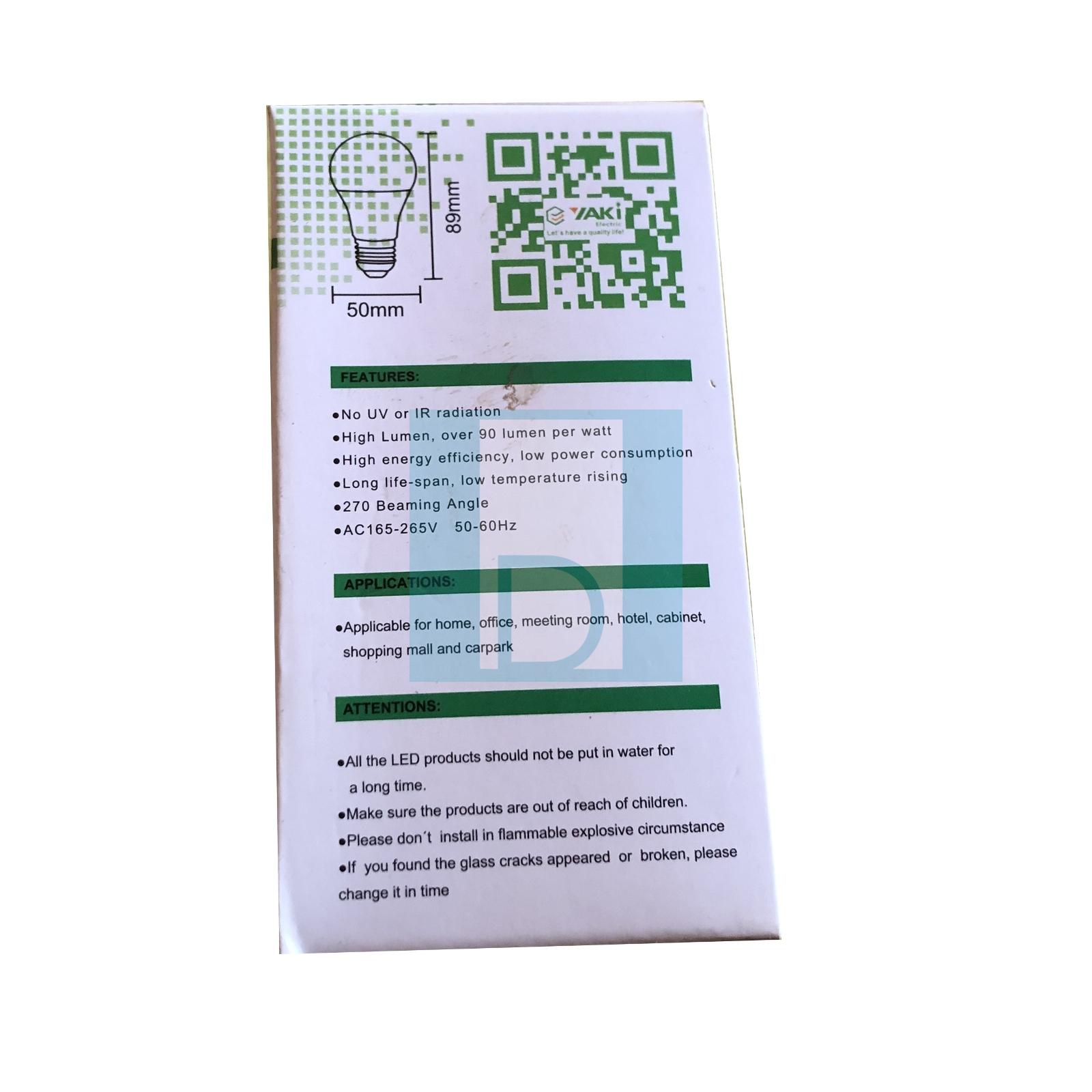 Ampoule YAKI 5w 220V LED BULB E27, YAKI Electronic ampoule   image 2