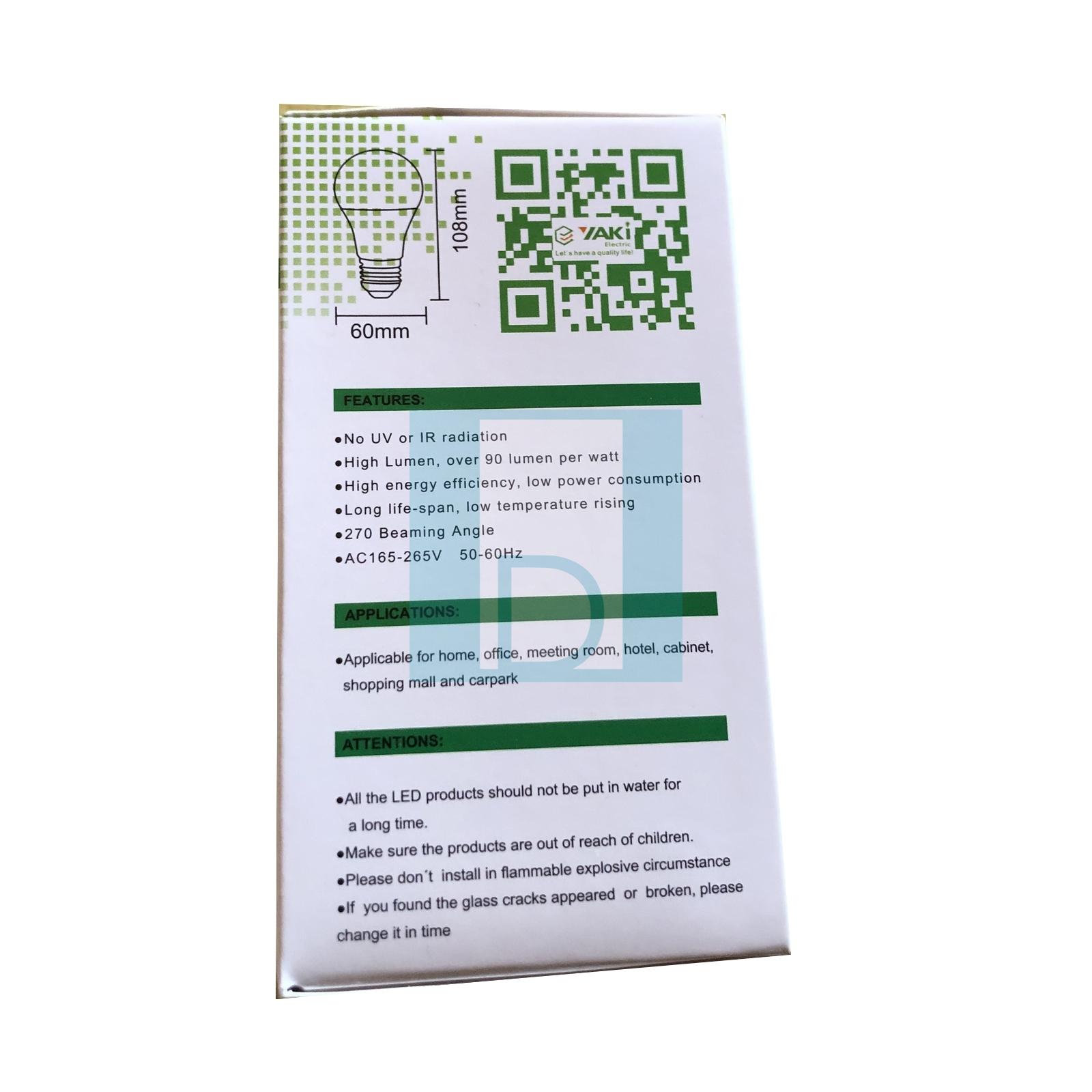 Ampoule YAKI 7w 220V LED BULB E27, YAKI Electronic ampoule  image 3