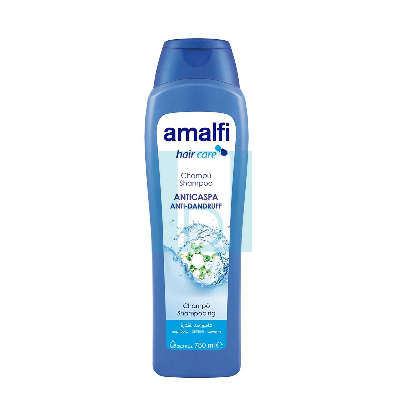 Amalfi Shampooing hair Care Anti Caspa Anti DanDruff Champu Shampoo Natural Cream 750ml  image 5