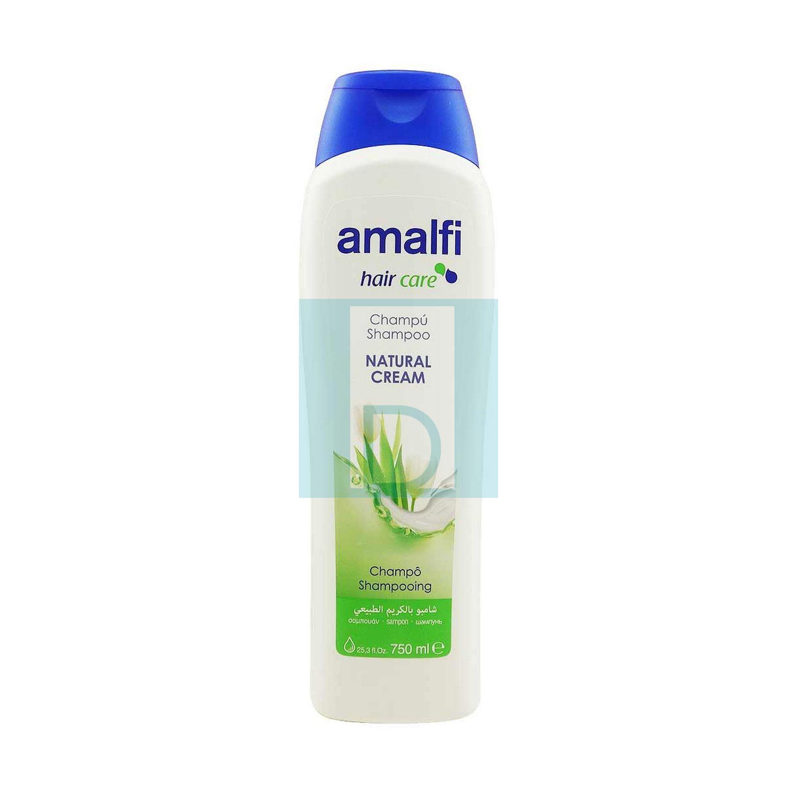 Amalfi Shampooing hair Care Champu Shampoo Natural Cream 750ml