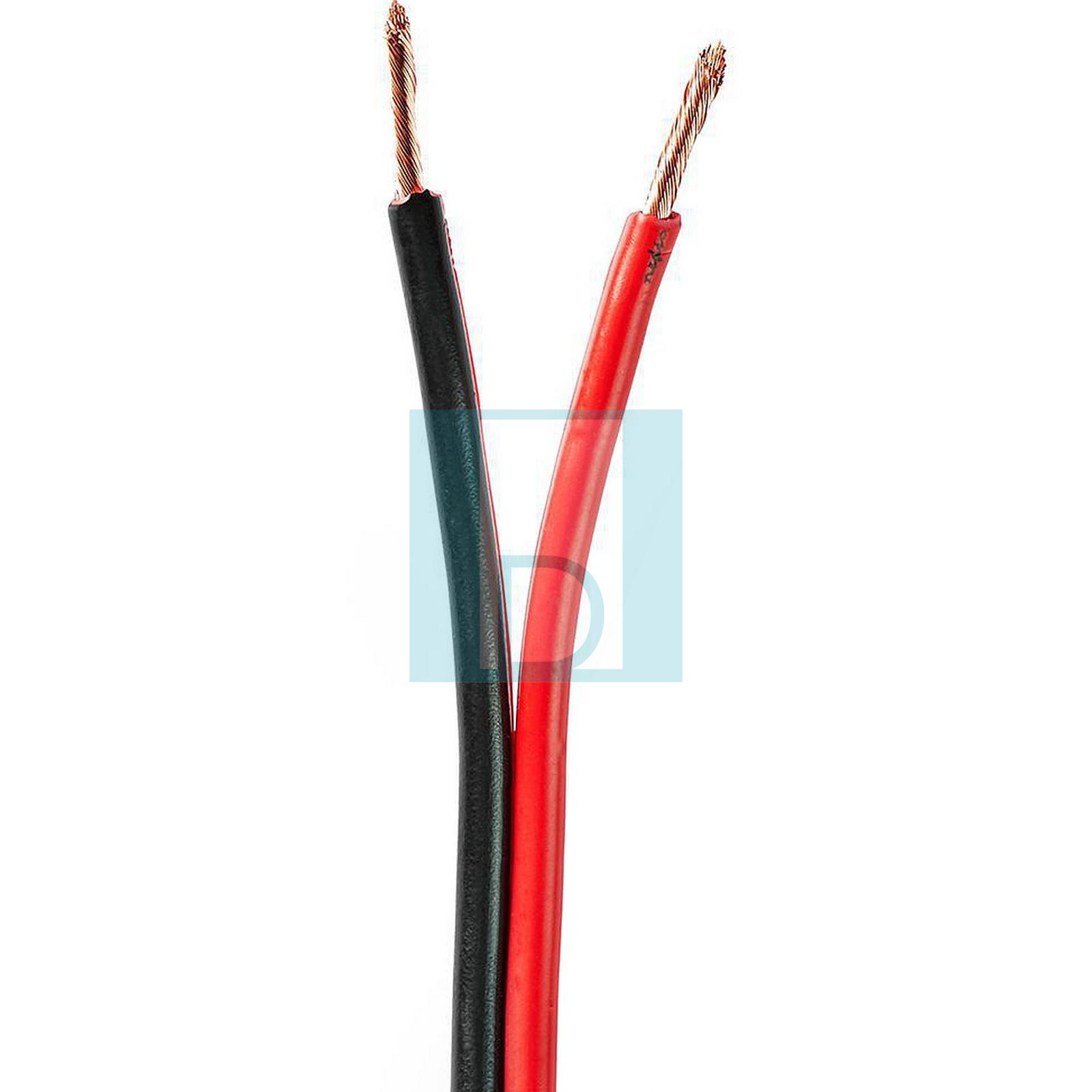 Câble HONG FA de haut-parleur à 2 coeurs Rouge/Noir Model 2X0.75 Cable Hi-Fi de haute qualité   image 2